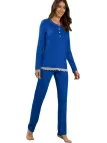 Linclalor Pigiama donna in viscosa elasticizzata con inserto in pizzo art. 502140