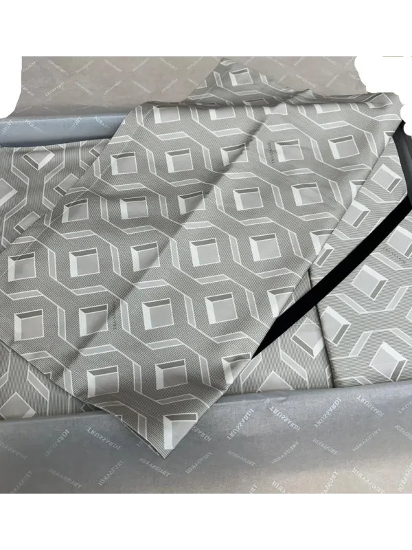 Trussardi Completo lenzuola matrimoniale in raso di puro cotone made in Italy art. Structure
