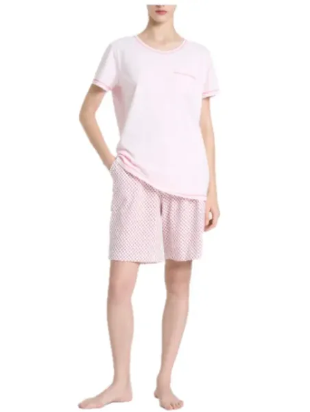 Ragno Pigiama donna in puro cotone manica corta pantalone corto art. DQ12NC