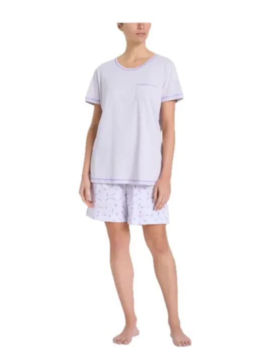 Ragno Pigiama donna in puro cotone manica corta pantalone corto art. DQ12NC