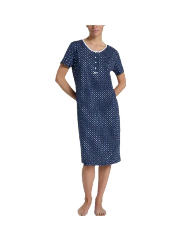 Ragno Camicia da notte in puro cotone manica corta art. DP47NK