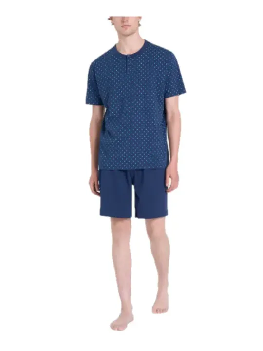 Ragno Pigiama uomo in puro cotone manica corta pantalone corto art. U909N0