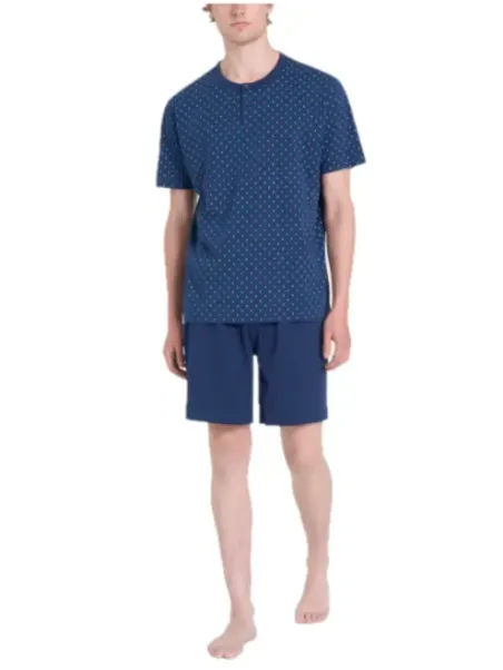 Ragno Pigiama uomo in puro cotone manica corta pantalone corto art. U909N0