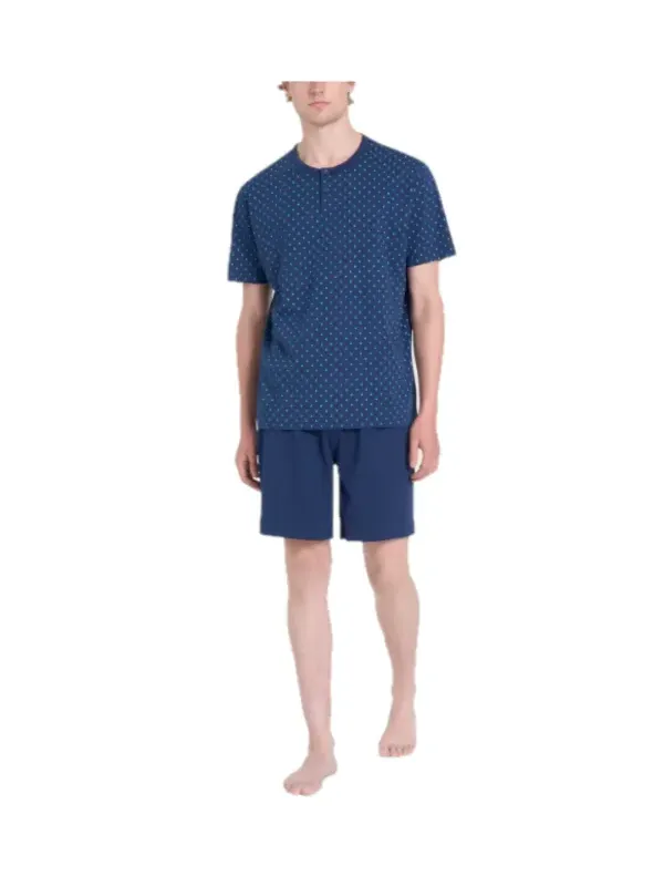 Ragno Pigiama uomo in puro cotone manica corta pantalone corto art. U909N0