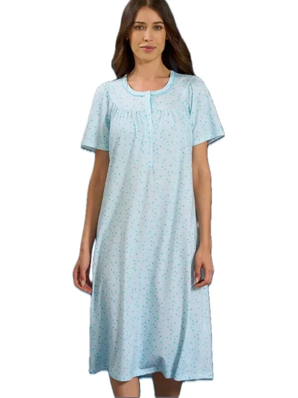 Linclalor Camicia da notte in puro cotone manica a raglan art. 175273
