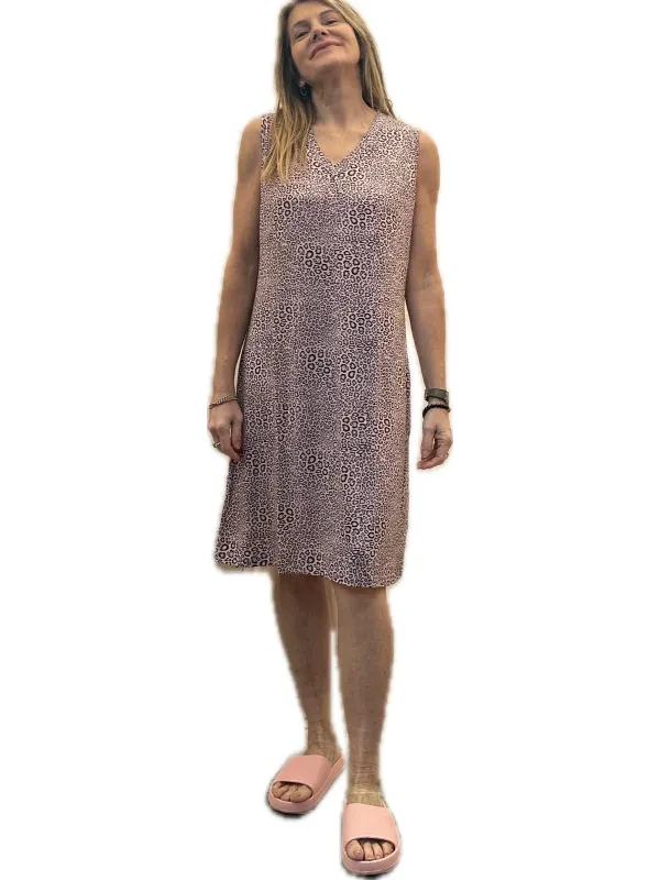 Lormar Camicia da notte in viscosa elasticizzata senza maniche MAD632594