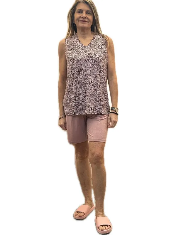 Lormar Pigiama donna in viscosa elasticizzata senza maniche art. MAD652593