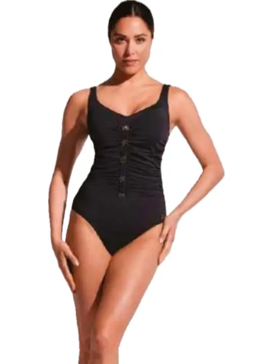 David Costume intero con coppe foderate arricciato sul davanti art. DA25077