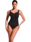 David Costume intero con coppe foderate arricciato sul davanti art. DA25077