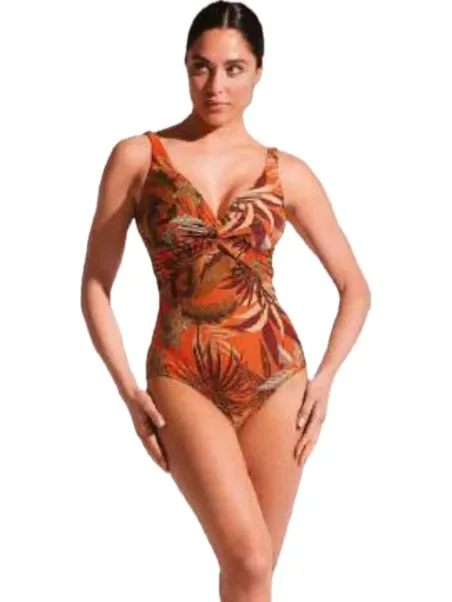 David Costume intero coppe foderate con nodo in tessuto lurex art. DA25063