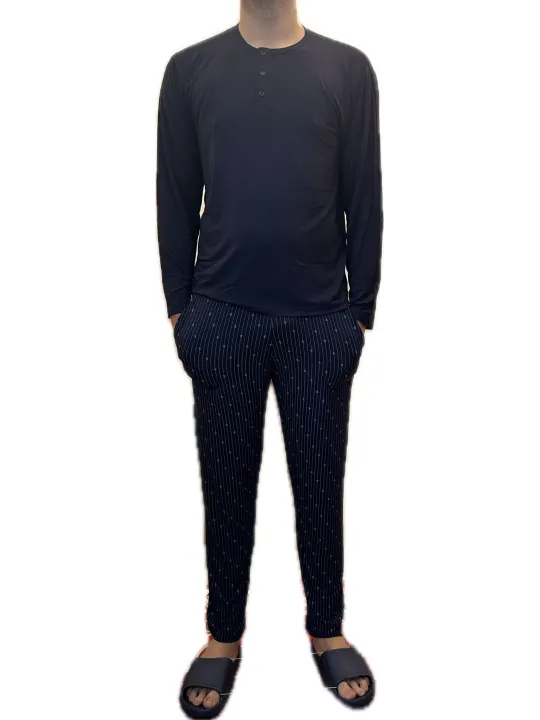 Armata di mare Pigiama in fresco bambù pantalone stampato art. 2454