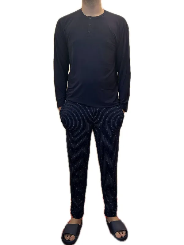 Armata di mare Pigiama in fresco bambù pantalone stampato art. 2454