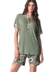 Lormar Pigiama donna in viscosa elasticizzata manica corta pantalone corto art. ITA652585