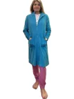Brilliamo by Linclalor Vestaglia donna con zip in ciniglia estiva art. 447749
