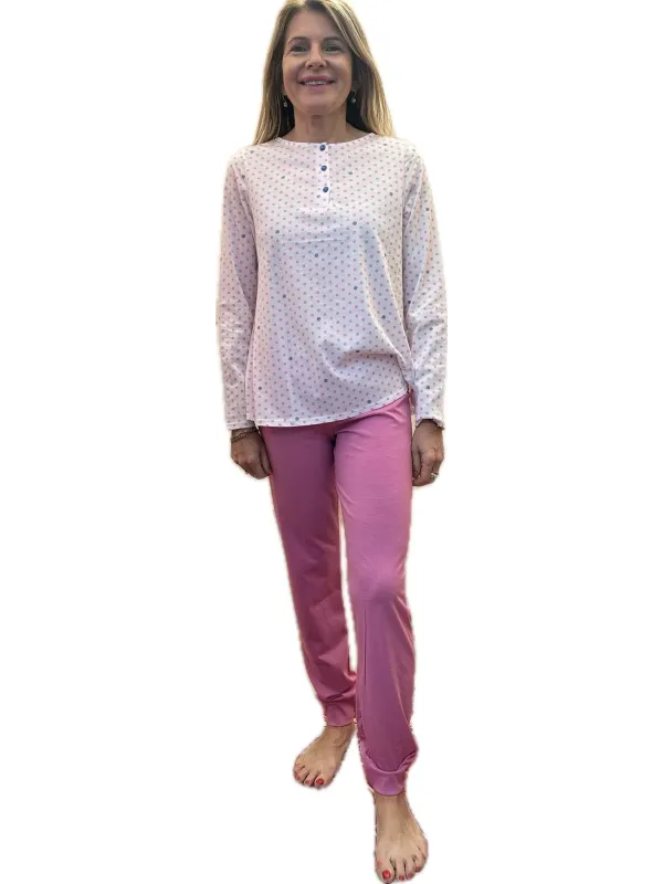 Brilliamo by Linclalor Pigiama donna in puro cotone art. 475255