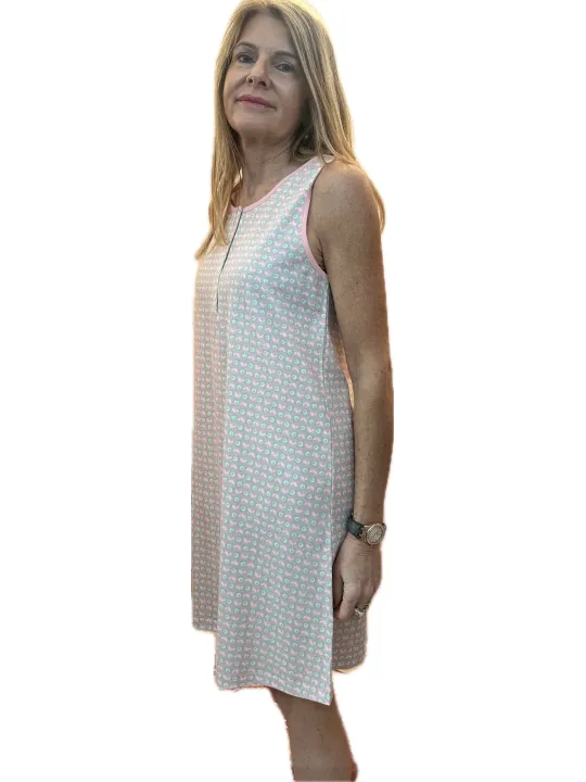 Brilliamo by Linclalor Camicia da notte in puro cotone senza maniche art. 435201
