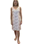 Bisbigli Camicia da notte in modal elasticizzato senza maniche stampata art. 103634