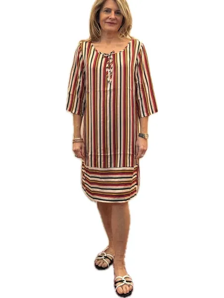 Bisbigli abito mare in georgette di viscosa art. 702172