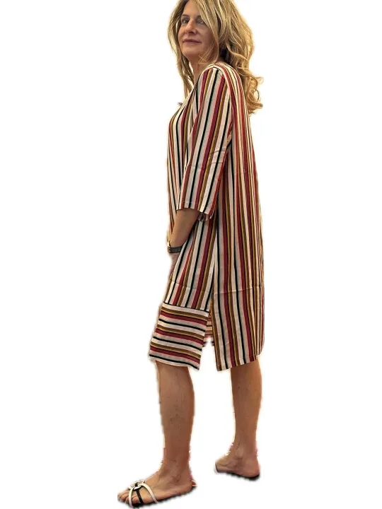 Bisbigli abito mare in georgette di viscosa art. 702172