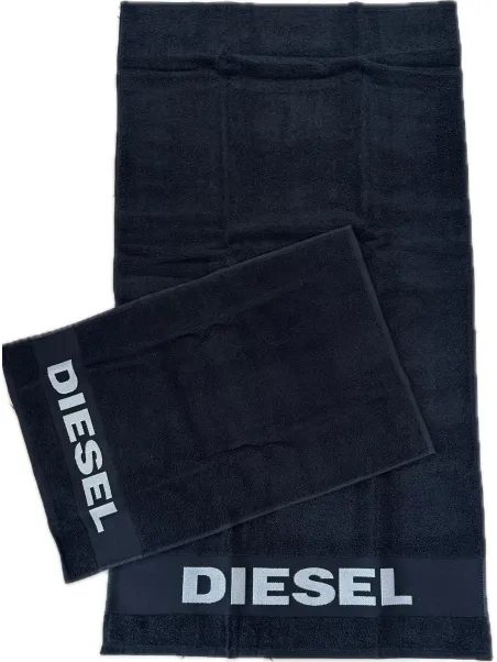 Diesel Set asciugamani in spugna di puro cotone art. Logo