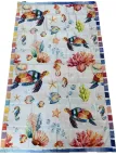 Daunex Telo Mare in Microfibra Compact Dry - Saving Space - con Stampa Double Face art. Tartaruga