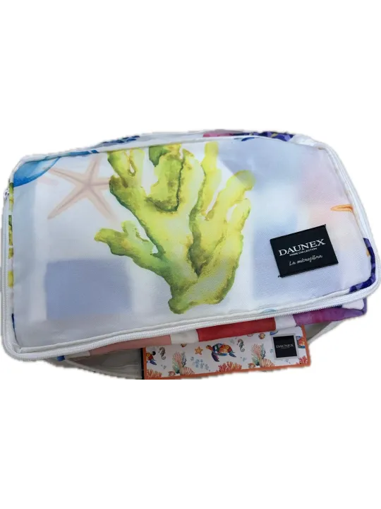 Daunex Telo Mare in Microfibra Compact Dry - Saving Space - con Stampa Double Face art. Tartaruga