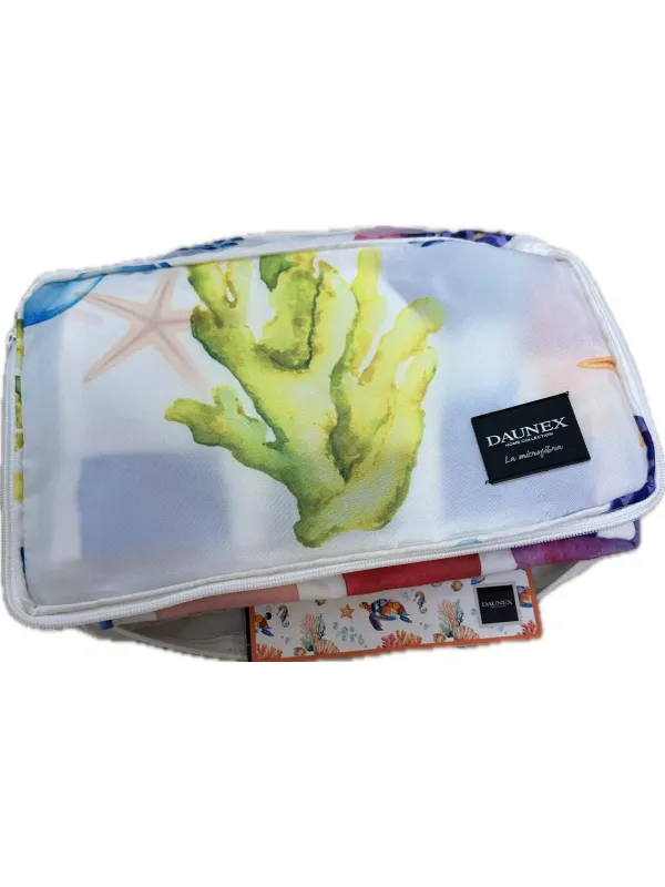 Daunex Telo Mare in Microfibra Compact Dry - Saving Space - con Stampa Double Face art. Tartaruga