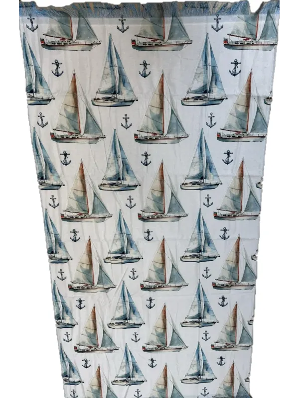 Daunex Telo Mare Double-Face in Microspugna con Frange art. Regata