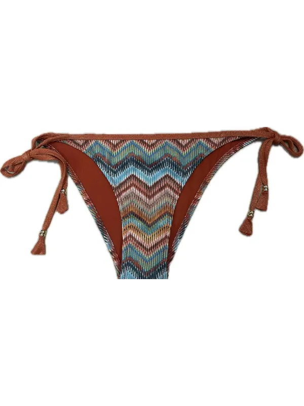 Bisbigli Bikini donna triangolo sfoderabile slip medio lacci in tessuto lurex art. 617117