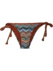 Bisbigli Bikini donna triangolo sfoderabile slip medio lacci in tessuto lurex art. 617117