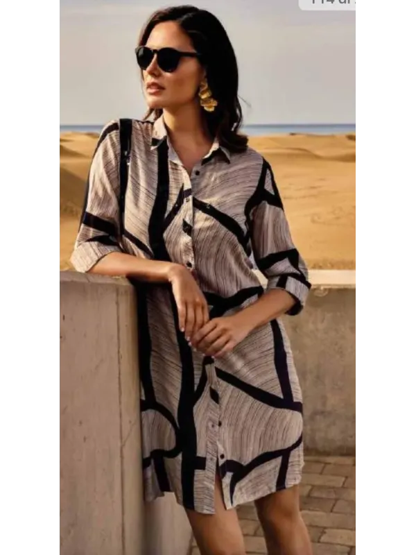 David Abito mare a camicia in fresco georgette di viscosa art. DA25128