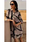 David Abito mare a camicia in fresco georgette di viscosa art. DA25128
