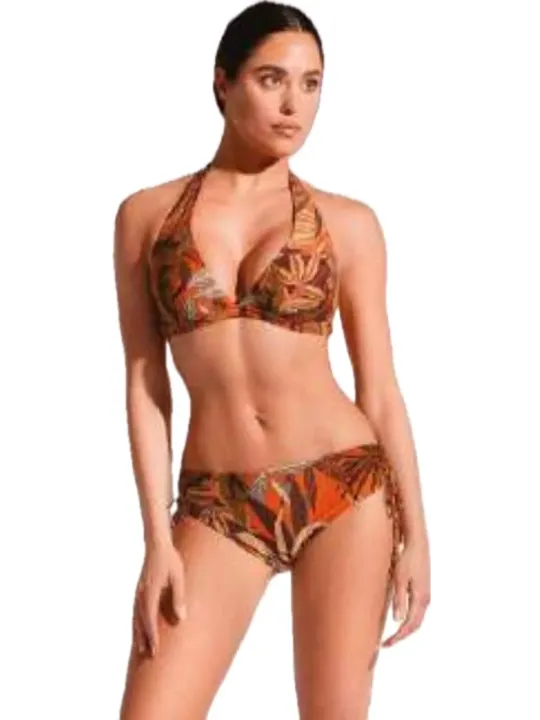 David Bikini triangolo vela con coppe sfoderabili slip regolabile tessuto lurex art. DA25057