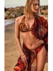 David Bikini triangolo vela con coppe sfoderabili slip regolabile tessuto lurex art. DA25057