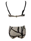 David Bikini con ferretto slip alto tessuto lurex art. DA25123