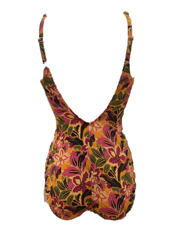 Vacanze Italiane Costume intero in tessuto lurex, coppe sfoderabili scollo a V art. VI25049