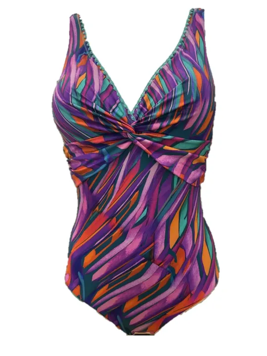 Vacanze Italiane Costume intero coppe foderate scollo a V art. VI25078