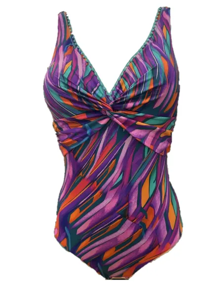 Vacanze Italiane Costume intero coppe foderate scollo a V art. VI25078