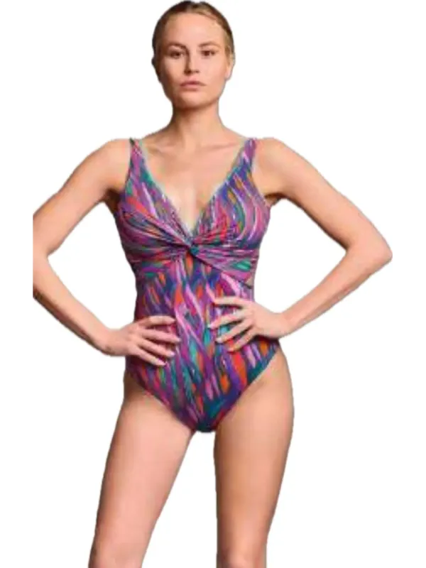 Vacanze Italiane Costume intero coppe foderate scollo a V art. VI25078