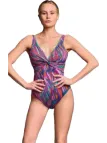 Vacanze Italiane Costume intero coppe foderate scollo a V art. VI25078