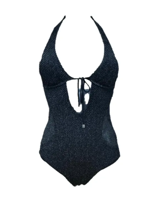 Vacanze Italiane Costume intero coppe sfoderabili tessuto rete lurex art. VI25157