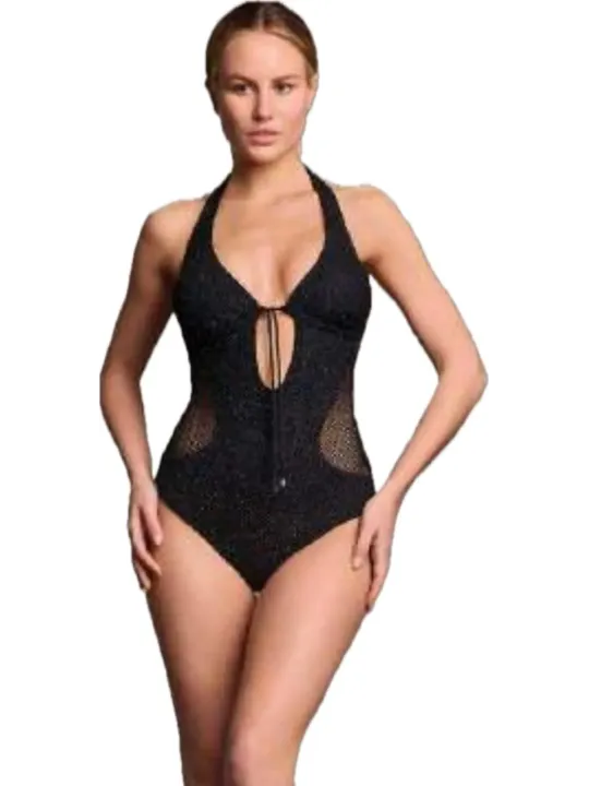 Vacanze Italiane Costume intero coppe sfoderabili tessuto rete lurex art. VI25157