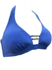 Vacanze Italiane Bikini triangolo vela sfoderabile slip alto regolabile inserto gioiello art. VI25013