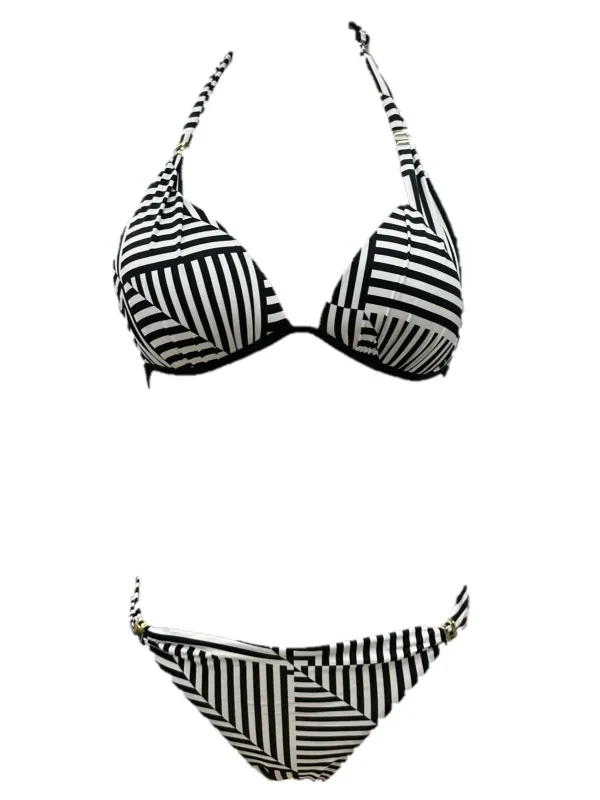 Vacanze Italiane Bikini triangolo foderato slip medio inserto gioiello art. VI25138