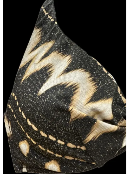 Vacanze Italiane Bikini tessuto lurex con ferretto slip medio art. VI25160