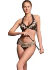 Vacanze Italiane Bikini tessuto lurex con ferretto slip medio art. VI25160