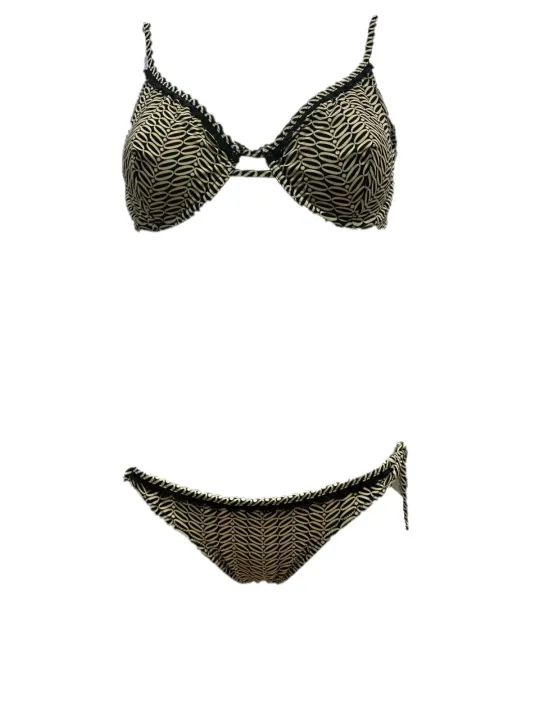 Bisbigli Bikini Con ferretto coppa C slip medio lacci art. 616377