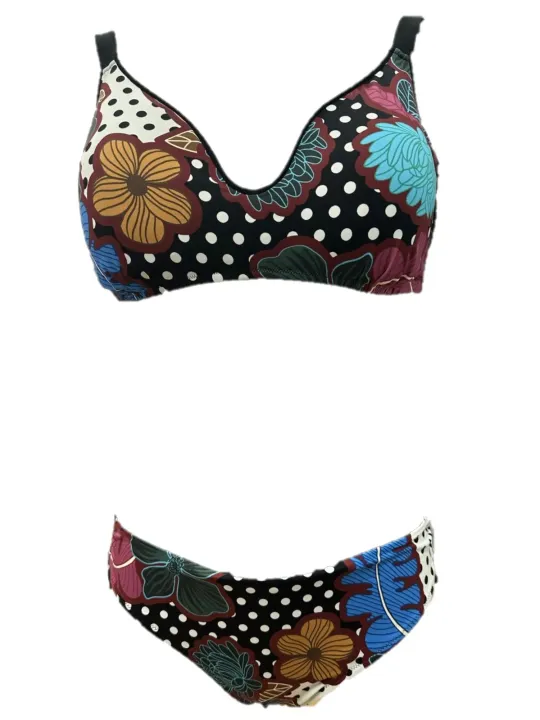 Bisbigli Bikini coppe foderate senza ferretto coppa C slip alto art. 616382