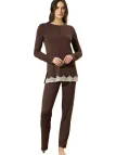 Bisbigli Pigiama donna in moda elasticizzato con pizzo art. bq202637