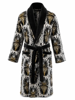 Roberto Cavalli Accappatoio in spugna velur di puro cotone art. Ray of gold